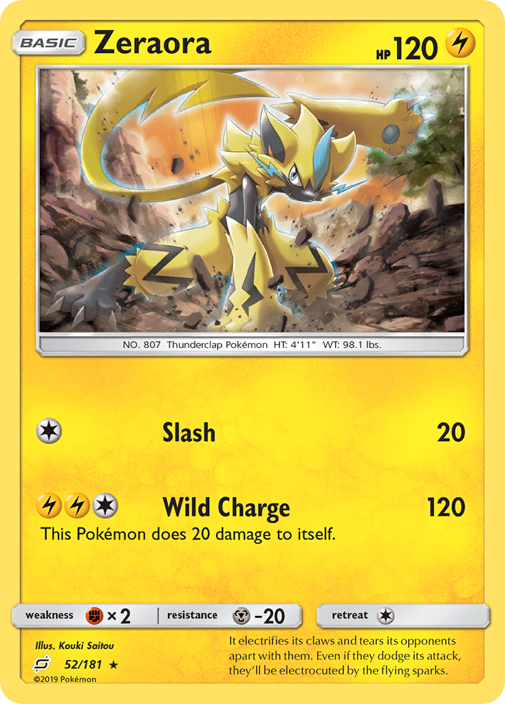 Zeraora (52/181) [Sun & Moon: Team Up] | Silver Goblin