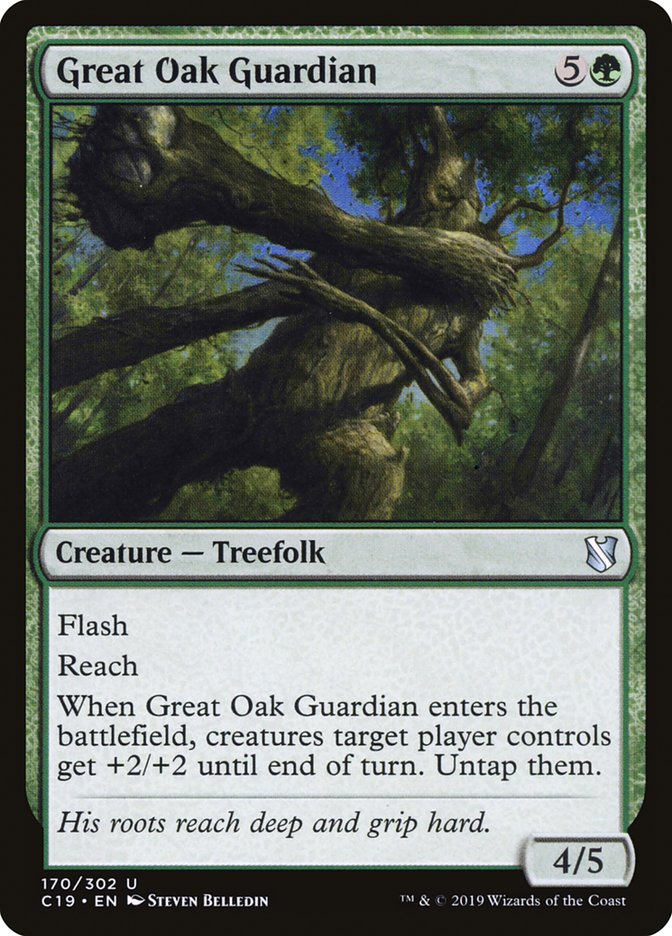 Great Oak Guardian [Commander 2019] | Silver Goblin