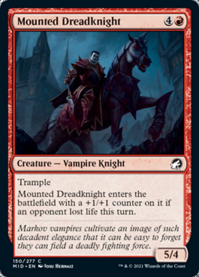 Mounted Dreadknight [Innistrad: Midnight Hunt] | Silver Goblin