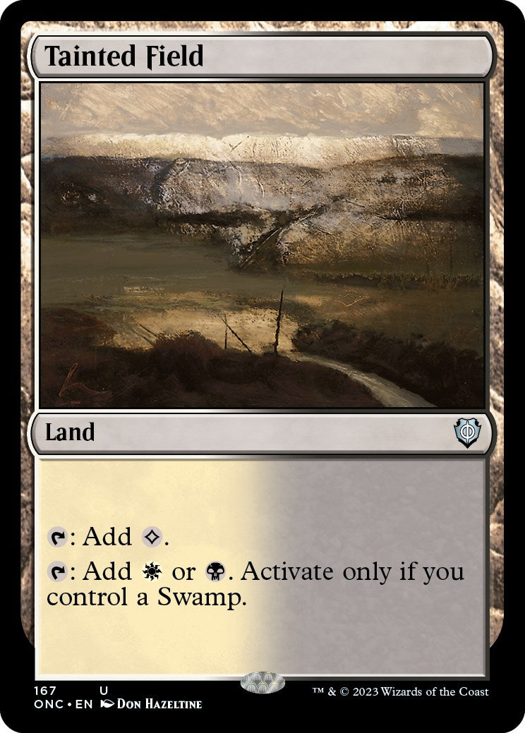 Tainted Field [Phyrexia: All Will Be One Commander] | Silver Goblin