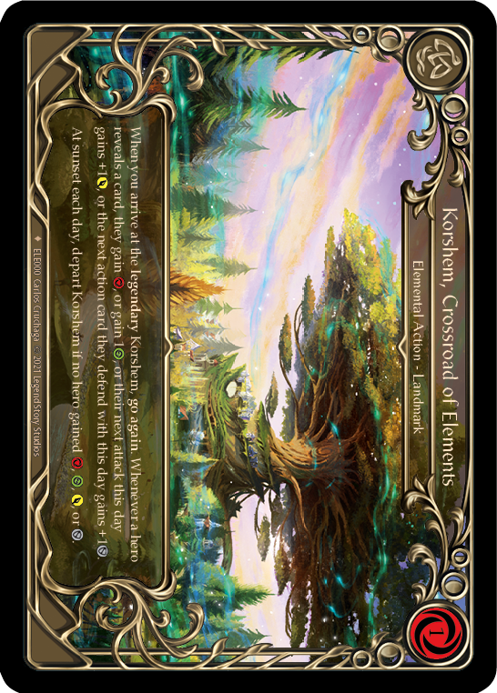 Korshem, Crossroad of Elements [ELE000] (Tales of Aria)  1st Edition Cold Foil | Silver Goblin