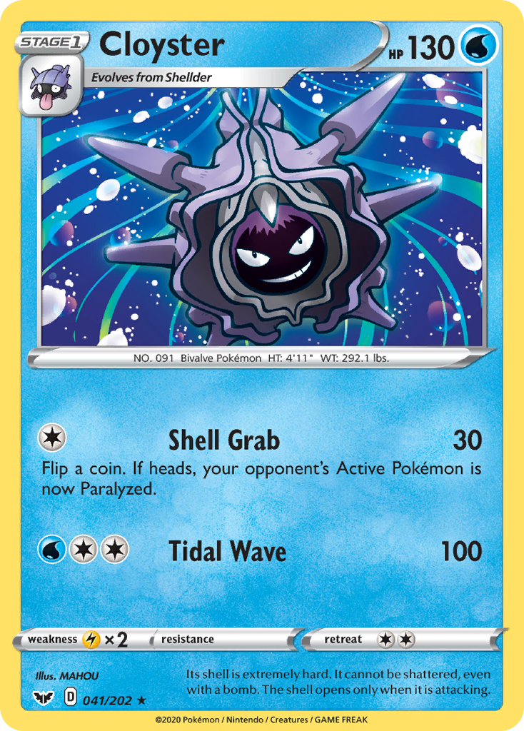 Cloyster (041/202) [Sword & Shield: Base Set] | Silver Goblin