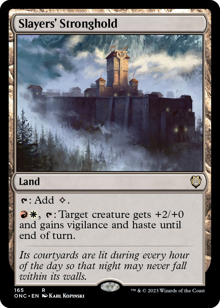 Slayers' Stronghold [Phyrexia: All Will Be One Commander] | Silver Goblin