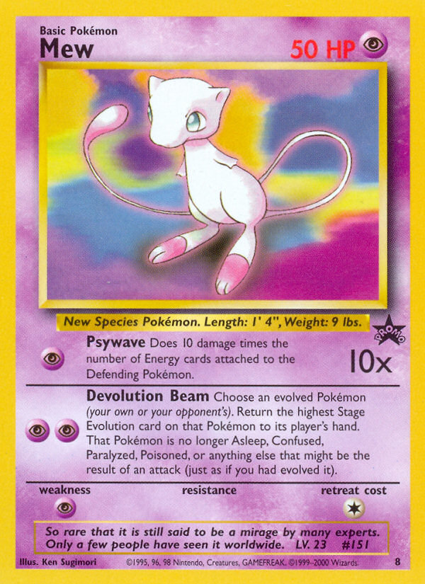 Mew (8) [Wizards of the Coast: Black Star Promos] | Silver Goblin