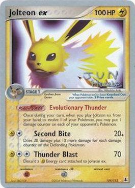 Jolteon ex (109/113) (Flyvees - Jun Hasebe) [World Championships 2007] | Silver Goblin