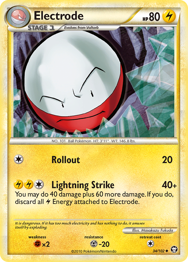 Electrode (34/102) [HeartGold & SoulSilver: Triumphant] | Silver Goblin