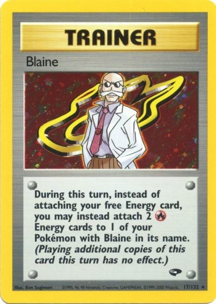 Blaine (17/132) [Gym Challenge Unlimited] | Silver Goblin