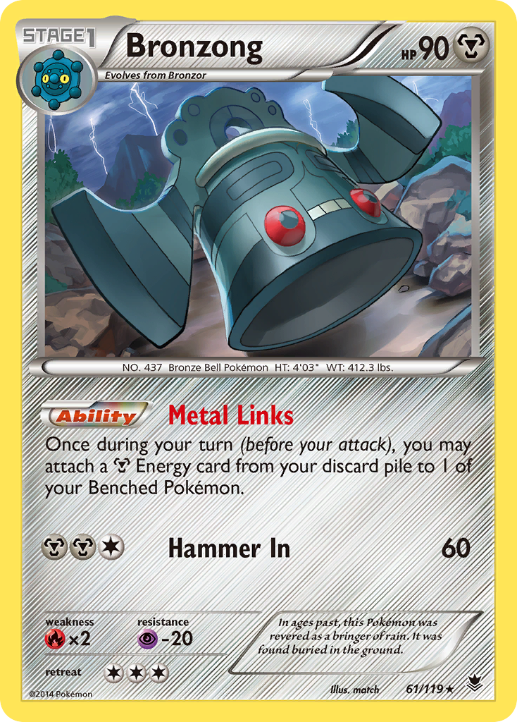 Bronzong (61/119) [XY: Phantom Forces] | Silver Goblin