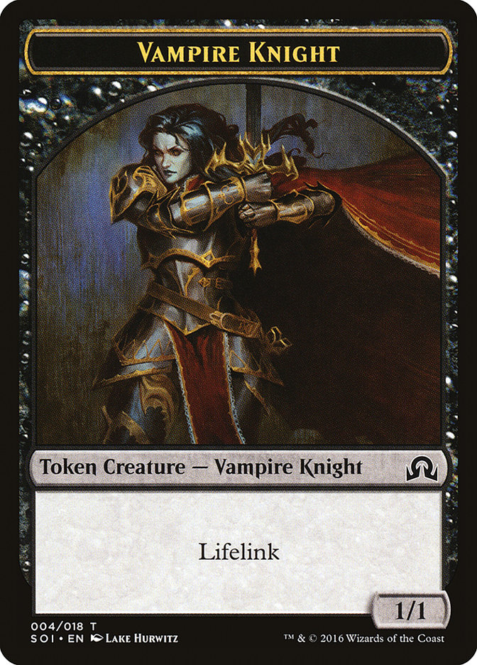 Vampire Knight Token [Shadows over Innistrad Tokens] | Silver Goblin