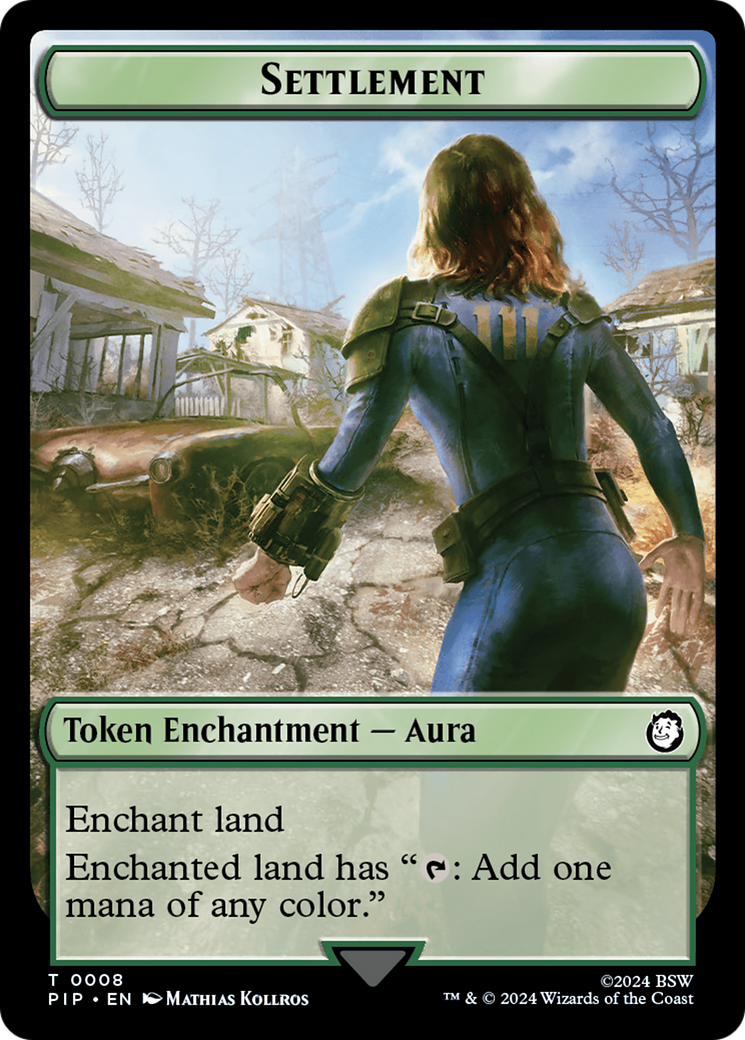 Settlement // Food (013) Double-Sided Token [Fallout Tokens] | Silver Goblin