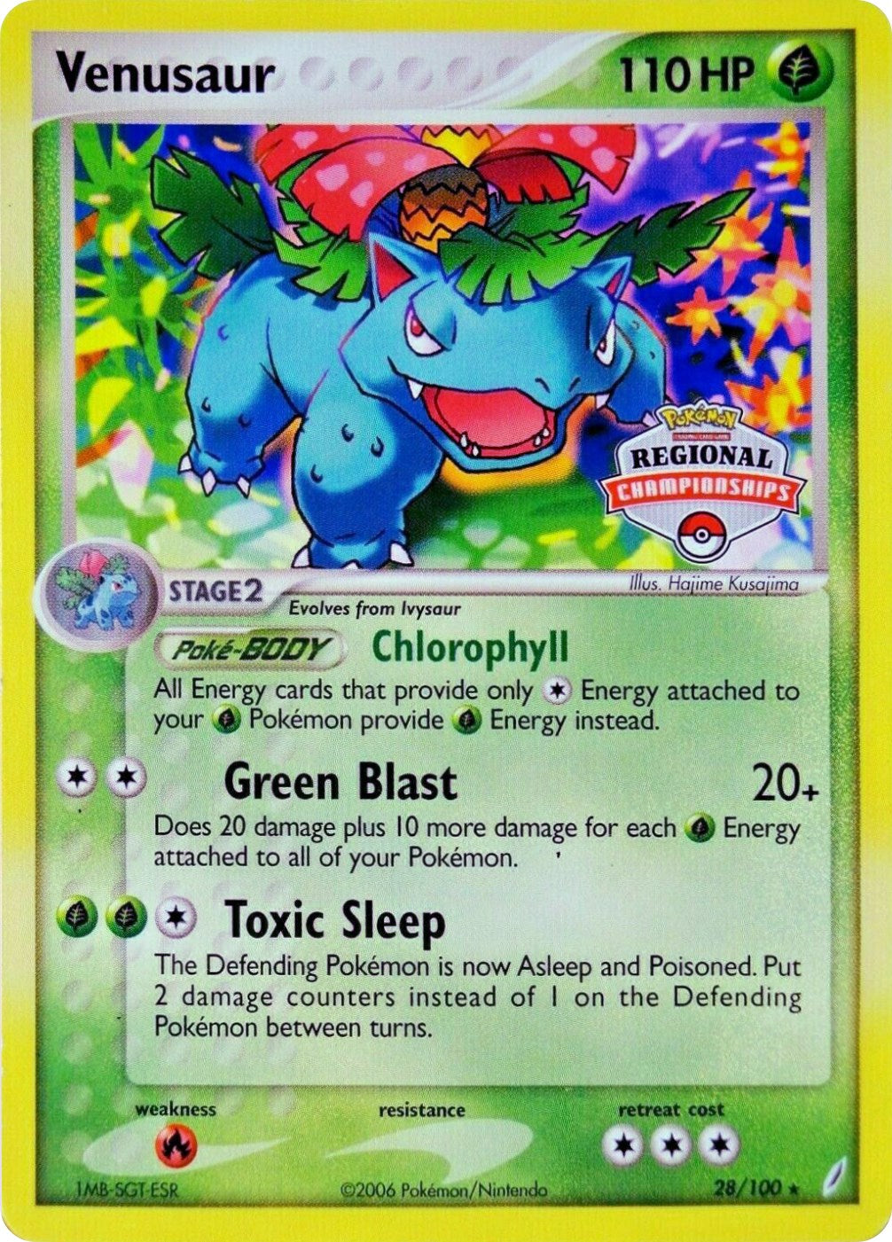 Venusaur (28/100) (Regional Championship Promo) [EX: Crystal Guardians] | Silver Goblin