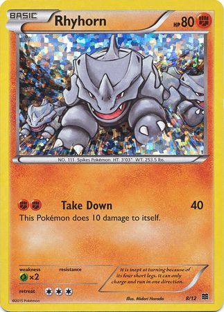 Rhyhorn (8/12) [McDonald's Promos: 2015 Collection] | Silver Goblin