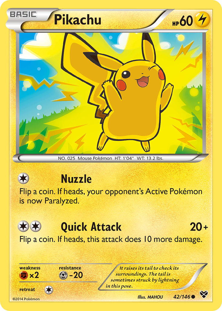 Pikachu (42/146) [XY: Base Set] | Silver Goblin