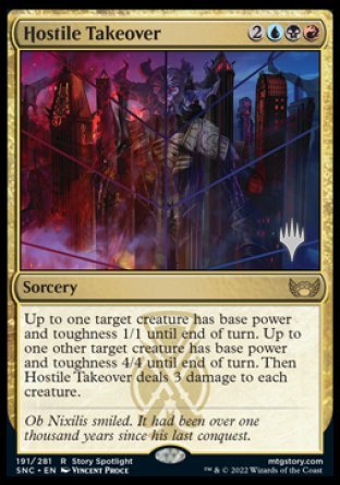 Hostile Takeover (Promo Pack) [Streets of New Capenna Promos] | Silver Goblin