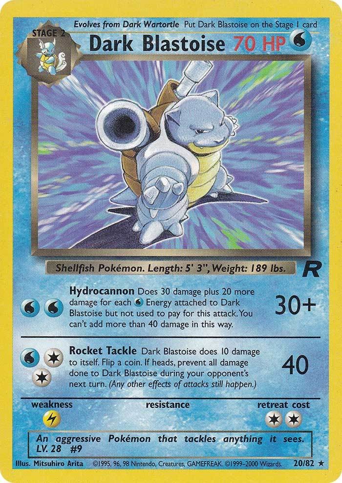 Dark Blastoise (20/82) [Team Rocket Unlimited] | Silver Goblin