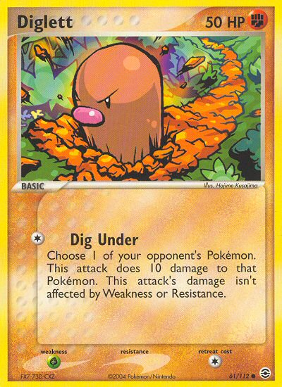 Diglett (61/112) [EX: FireRed & LeafGreen] | Silver Goblin