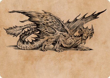 Ancient Brass Dragon Art Card (49) [Commander Legends: Battle for Baldur's Gate Art Series] | Silver Goblin