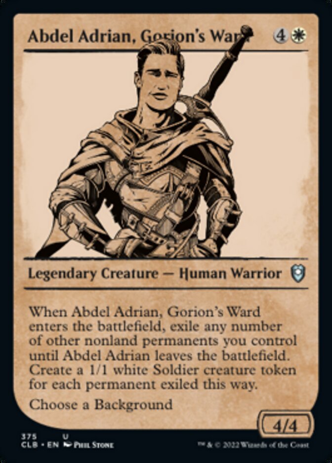 Abdel Adrian, Gorion's Ward (Showcase) [Commander Legends: Battle for Baldur's Gate] | Silver Goblin