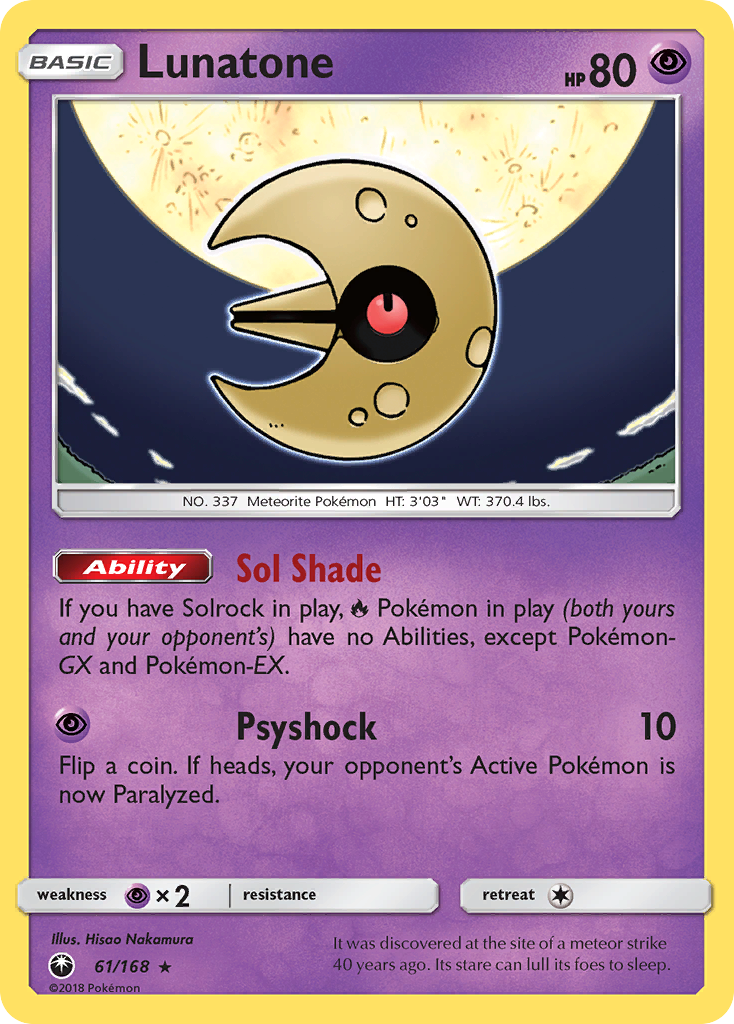 Lunatone (61/168) [Sun & Moon: Celestial Storm] | Silver Goblin