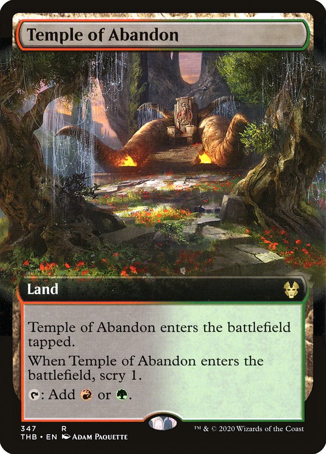 Temple of Abandon (Extended Art) [Theros Beyond Death] | Silver Goblin