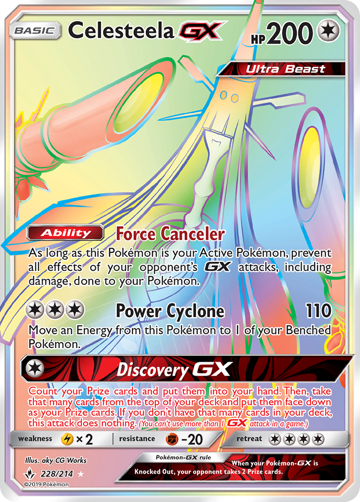 Celesteela GX (228/214) [Sun & Moon: Unbroken Bonds] | Silver Goblin