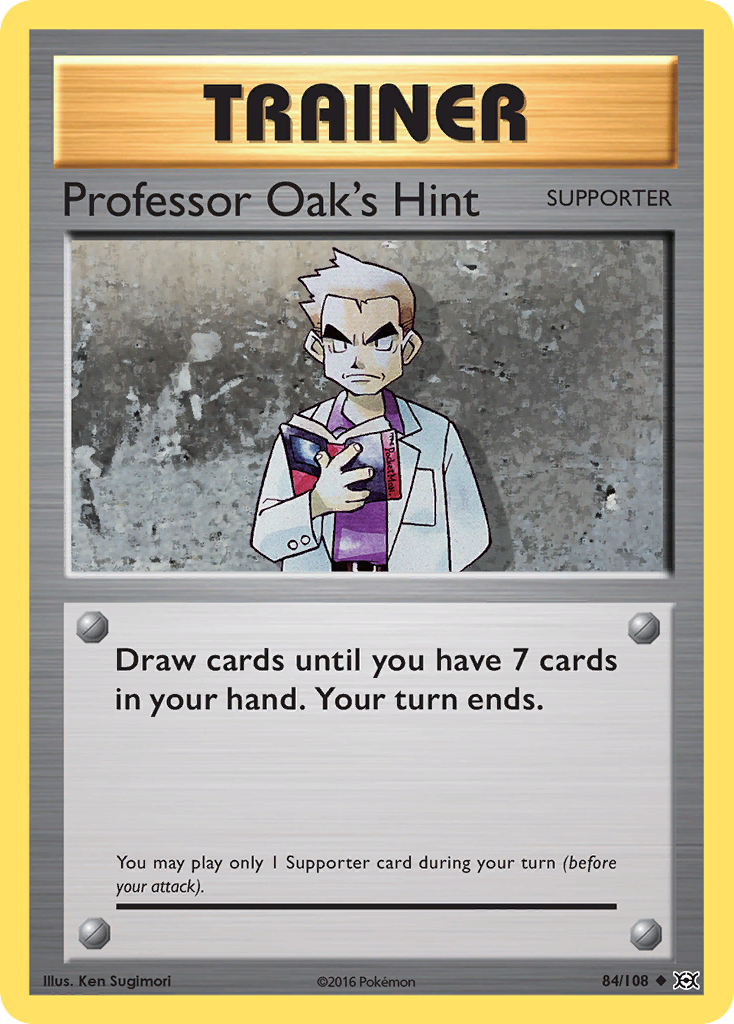 Professor Oak's Hint (84/108) [XY: Evolutions] | Silver Goblin