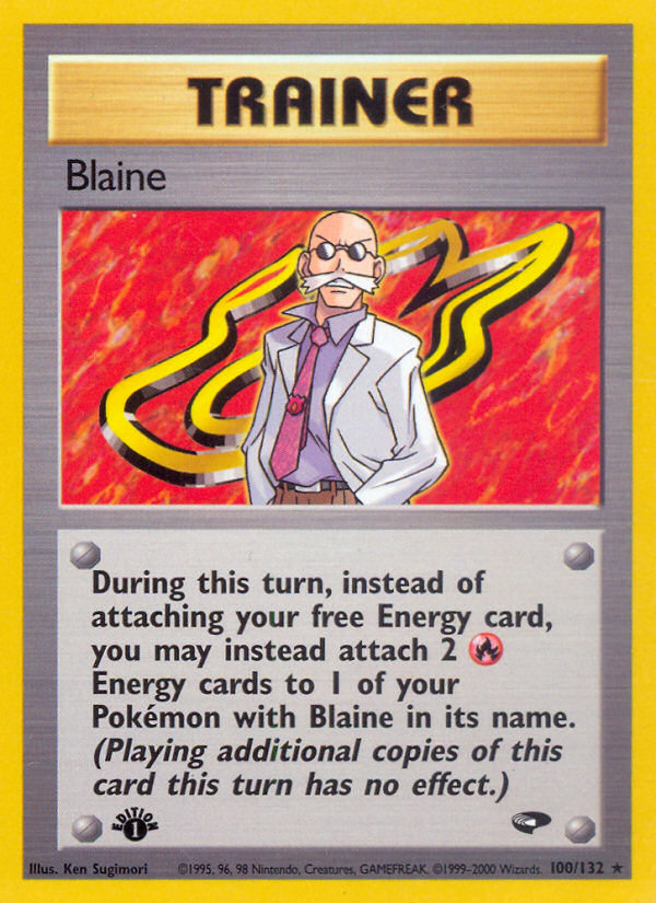 Blaine (100/132) [Gym Challenge 1st Edition] | Silver Goblin