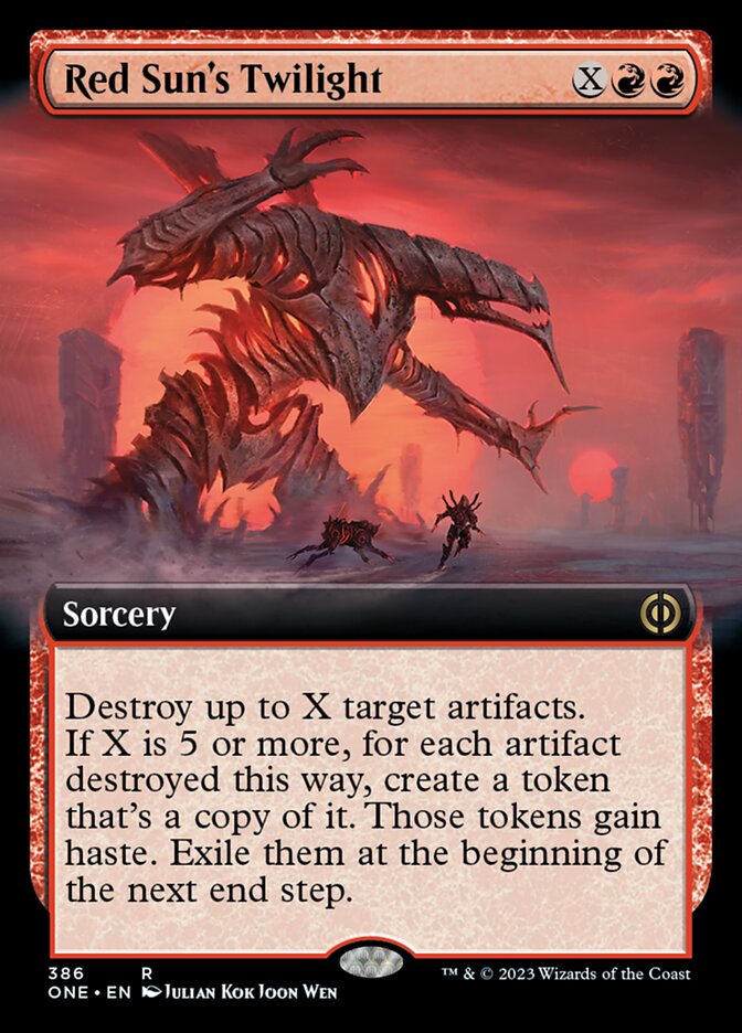 Red Sun's Twilight (Extended Art) [Phyrexia: All Will Be One] | Silver Goblin