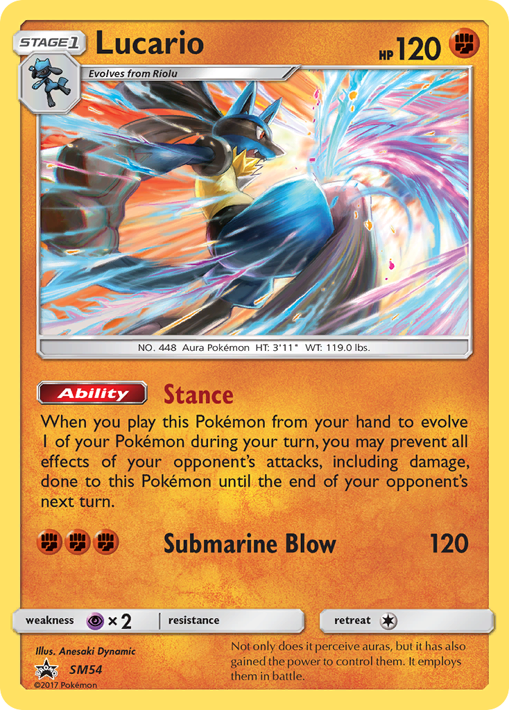 Lucario (SM54) [Sun & Moon: Black Star Promos] | Silver Goblin