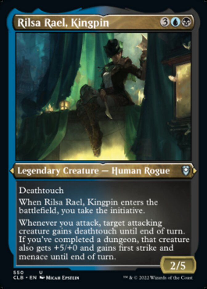 Rilsa Rael, Kingpin (Foil Etched) [Commander Legends: Battle for Baldur's Gate] | Silver Goblin
