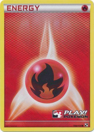 Fire Energy (106/114) (Play Pokemon Promo) [Black & White: Base Set] | Silver Goblin