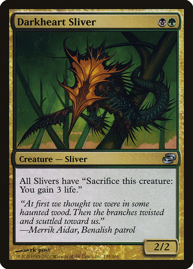 Darkheart Sliver [Planar Chaos] | Silver Goblin