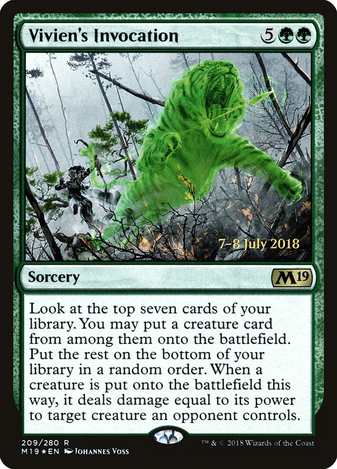 Vivien's Invocation [Core Set 2019 Prerelease Promos] | Silver Goblin