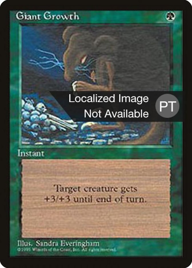 Giant Growth [Fourth Edition (Foreign Black Border)] | Silver Goblin