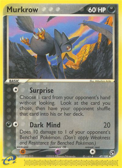 Murkrow (47/100) [EX: Sandstorm] | Silver Goblin