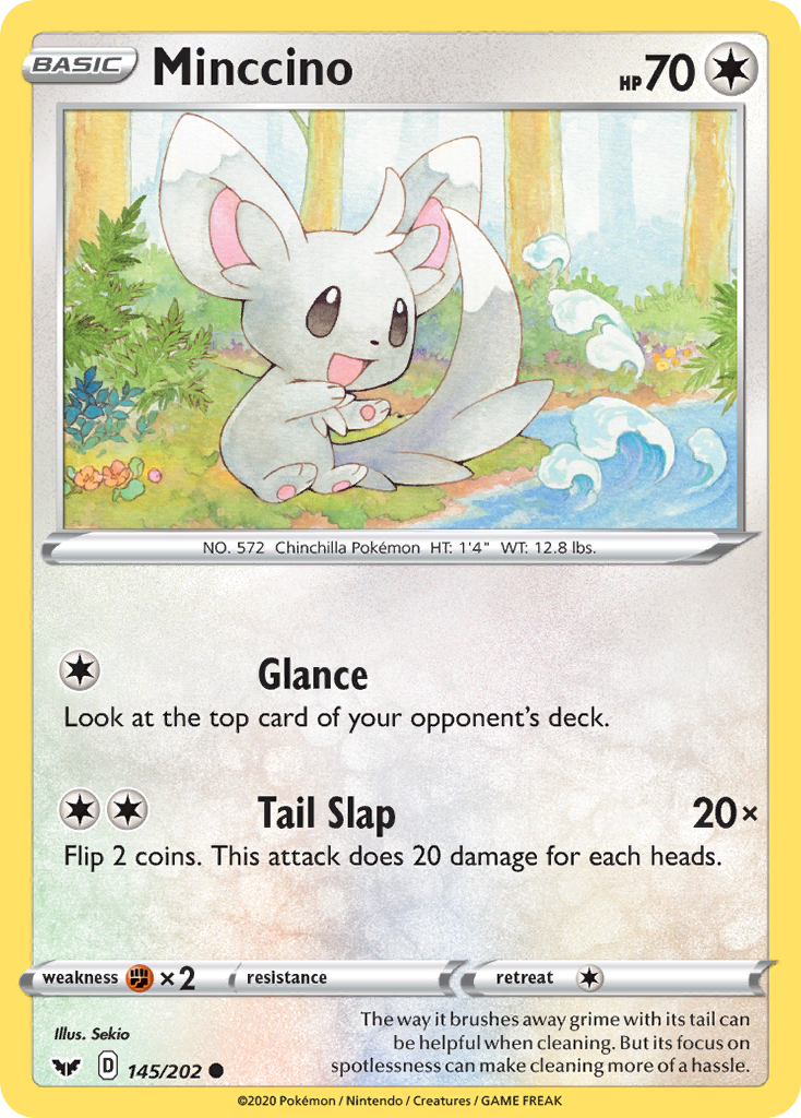 Minccino (145/202) [Sword & Shield: Base Set] | Silver Goblin