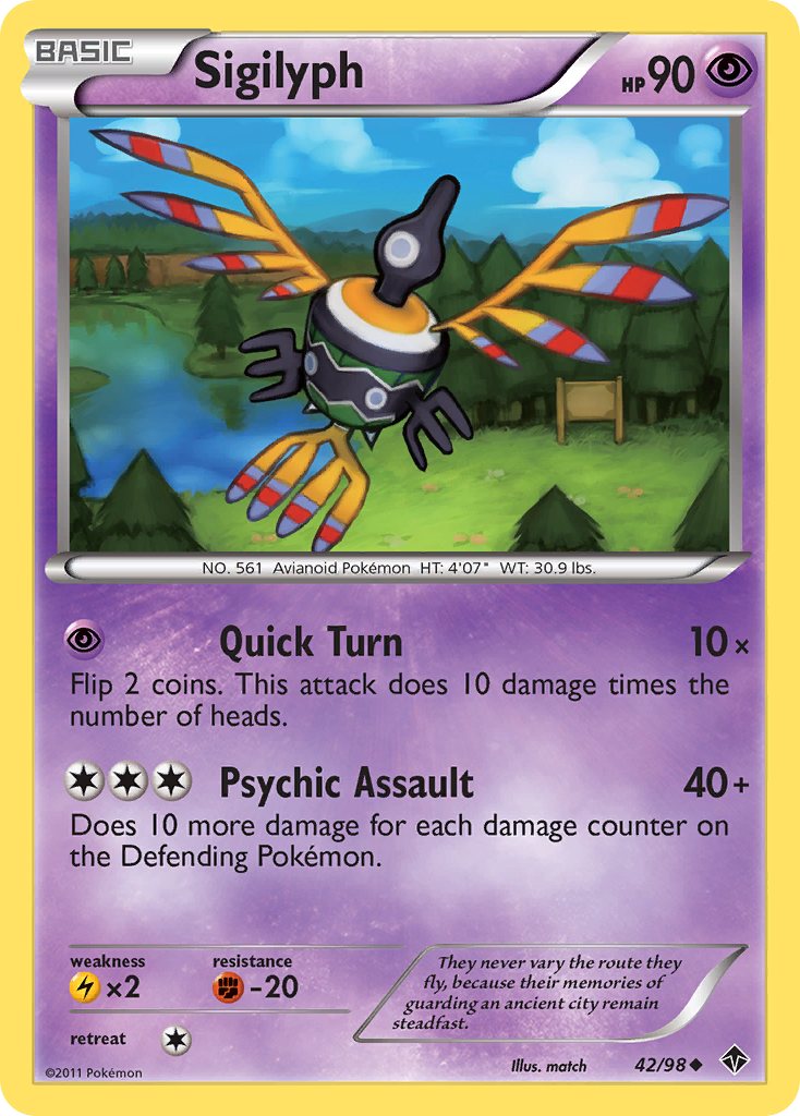 Sigilyph (42/98) [Black & White: Emerging Powers] | Silver Goblin