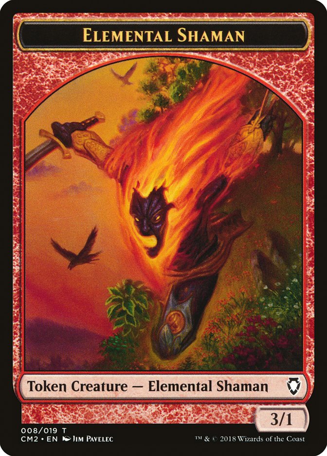 Elemental Shaman Token [Commander Anthology Volume II Tokens] | Silver Goblin