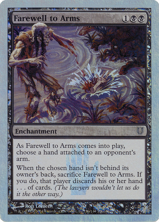 Farewell to Arms (Alternate Foil) [Unhinged] | Silver Goblin