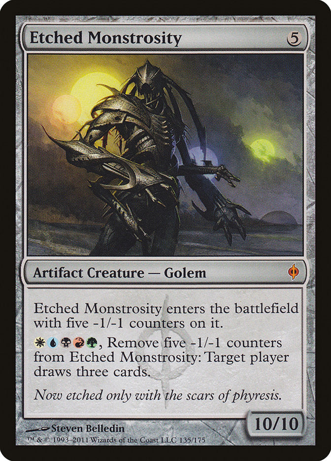 Etched Monstrosity [New Phyrexia] | Silver Goblin