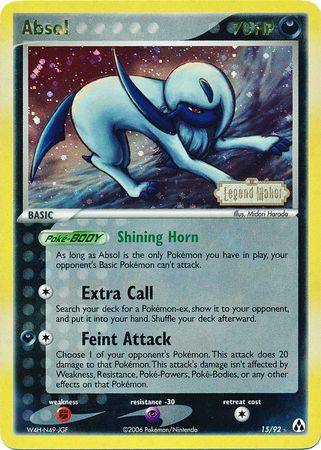 Absol (15/92) (Stamped) [EX: Legend Maker] | Silver Goblin