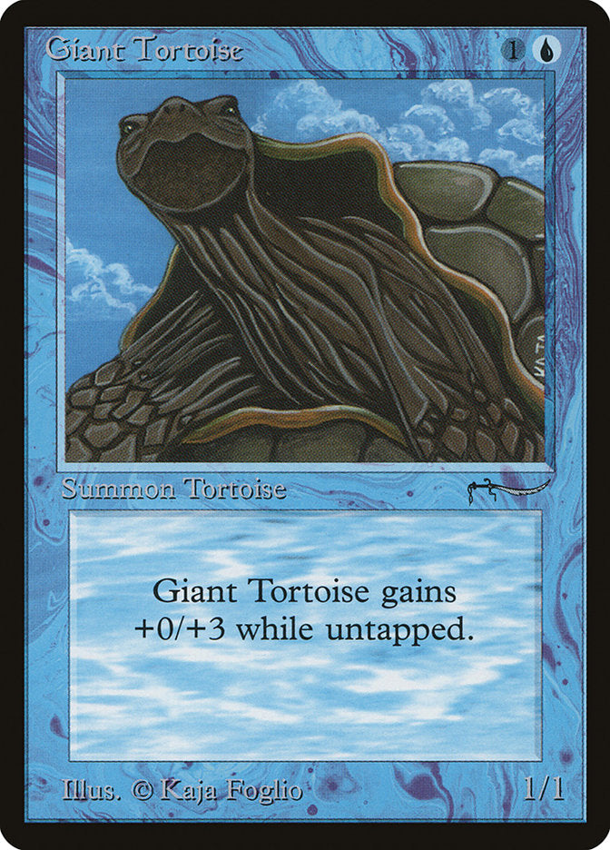 Giant Tortoise (Dark Mana Cost) [Arabian Nights] | Silver Goblin