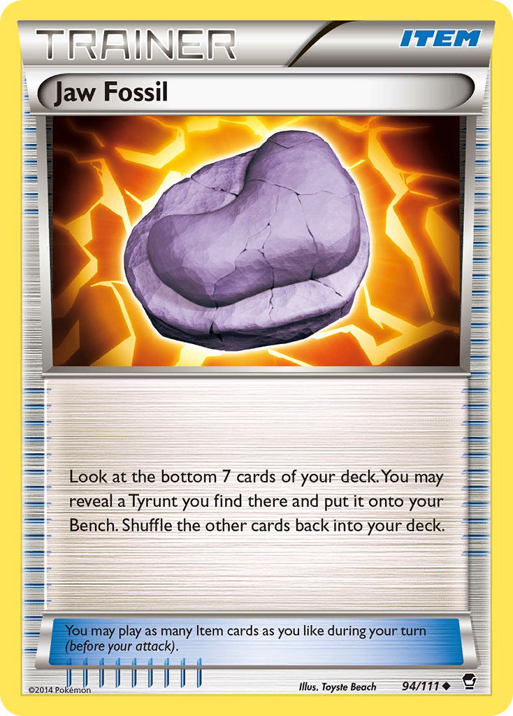 Jaw Fossil (94/111) [XY: Furious Fists] | Silver Goblin