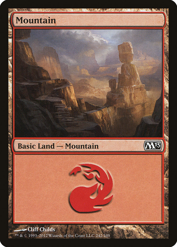 Mountain (242) [Magic 2013] | Silver Goblin