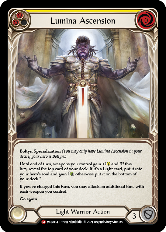 Lumina Ascension [MON034] (Monarch)  1st Edition Normal | Silver Goblin