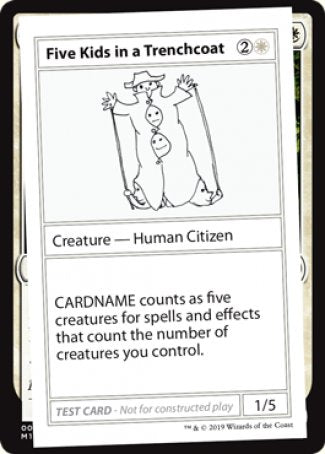 Five Kids in a Trenchcoat (2021 Edition) [Mystery Booster Playtest Cards] | Silver Goblin