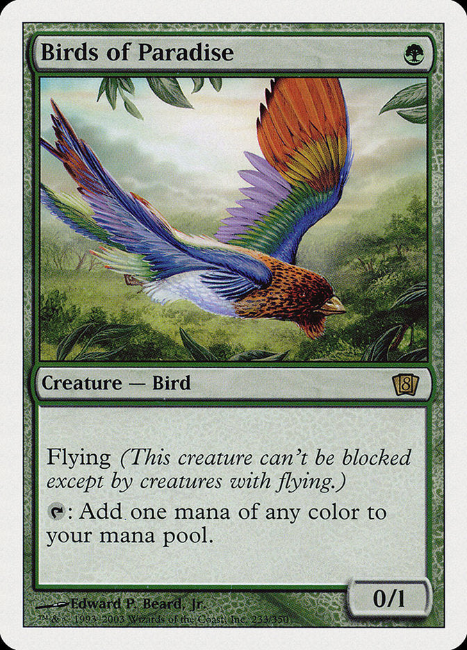 Birds of Paradise [Eighth Edition] | Silver Goblin