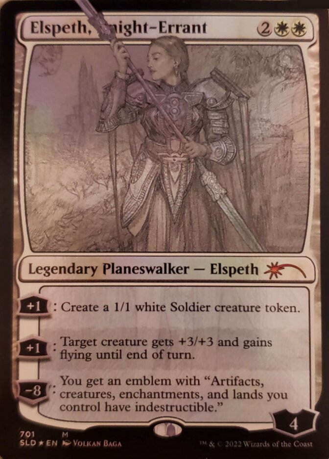 Elspeth, Knight-Errant (Sketch) [Secret Lair Drop Promos] | Silver Goblin