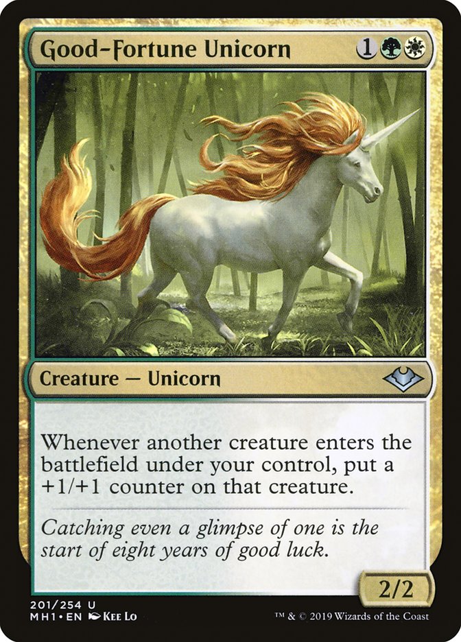 Good-Fortune Unicorn [Modern Horizons] | Silver Goblin