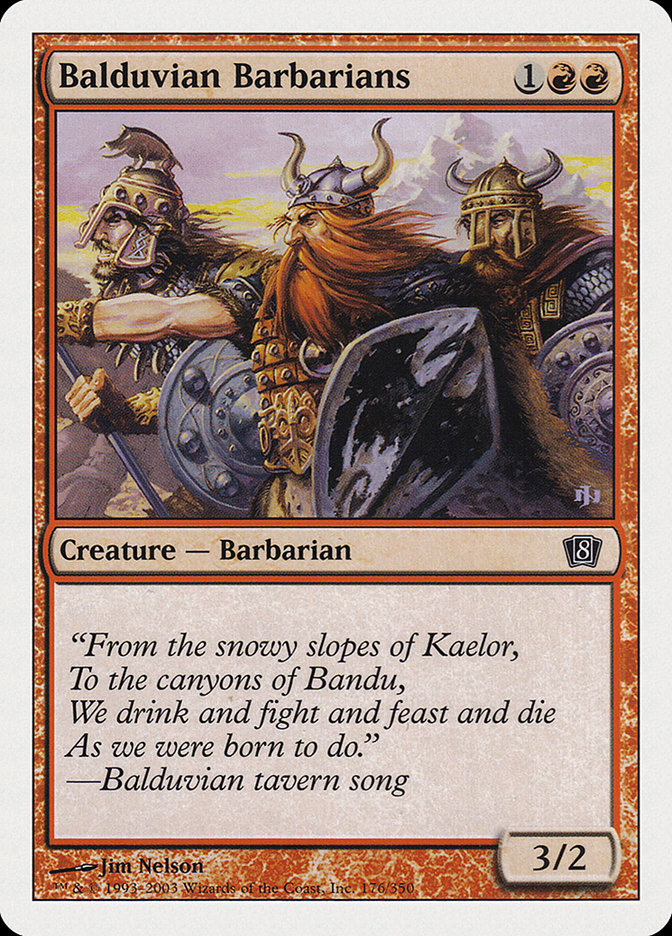 Balduvian Barbarians [Eighth Edition] | Silver Goblin